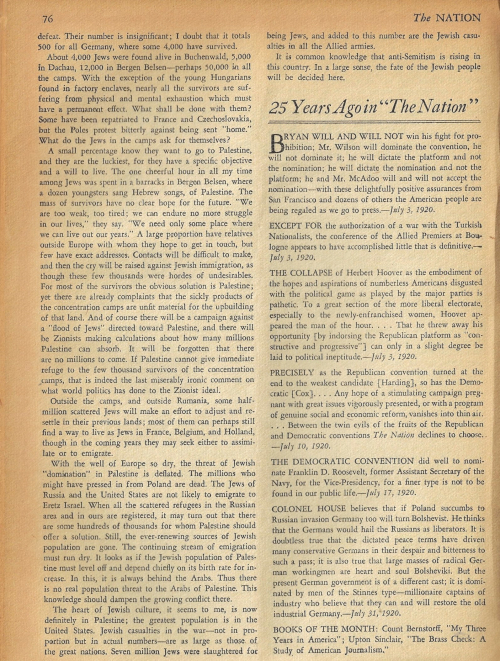 Nation July 26 1945 whats left of jews Nation July 26 1945 whats left of jews